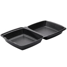 Load image into Gallery viewer, 8" X 8" 1-Compartment Foam Hinged Container BLACK