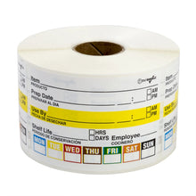 Load image into Gallery viewer, 2" X 3" Food Rotation Shelf Life 7 Day Label 500/Roll