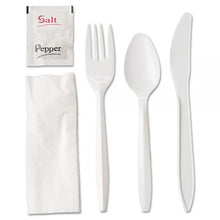 Load image into Gallery viewer, 6 Piece Cutlery Kit Medium Weight White 250cs