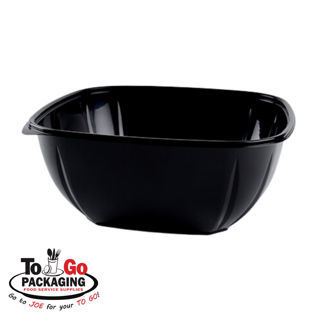 160oz XL Square Black Bowl, 50/CS