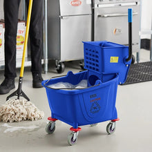 Load image into Gallery viewer, Mop Bucket with Wringer 36 Quarts Yellow
