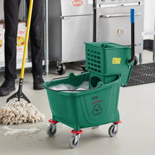 Load image into Gallery viewer, Mop Bucket with Wringer 36 Quarts Yellow
