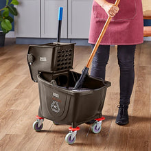 Load image into Gallery viewer, Mop Bucket with Wringer 36 Quarts Yellow
