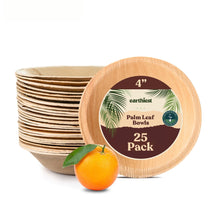 Load image into Gallery viewer, PLB4R 4&quot; Palm Leaf Bowl Round 25PK
