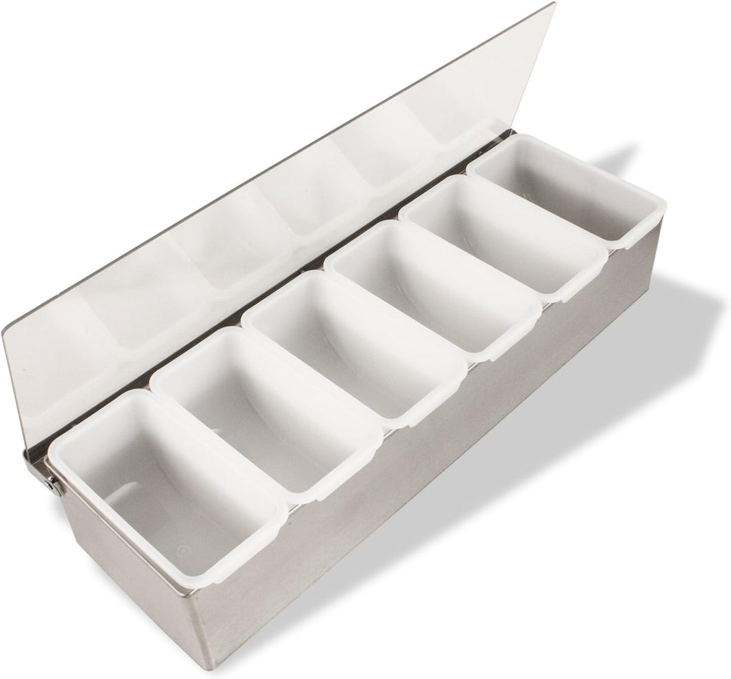 6 Compartment Condiment Holder, S.S.