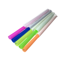 Load image into Gallery viewer, Neon Giant Straws, 9", 8mm Diameter, Wrapped
