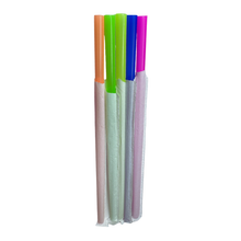 Load image into Gallery viewer, Neon Giant Straws, 9", 8mm Diameter, Wrapped
