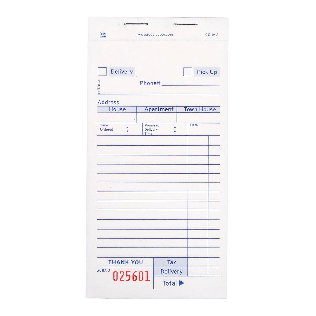 Guest Check Delivery Sales Book 50/Case