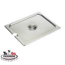 Load image into Gallery viewer, Lids for Half (1/2) Size Steamtable Pans, Stainless Steel
