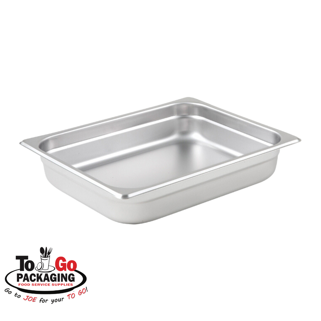 Half (1/2) Size Steamtable Pans, Stainless Steel