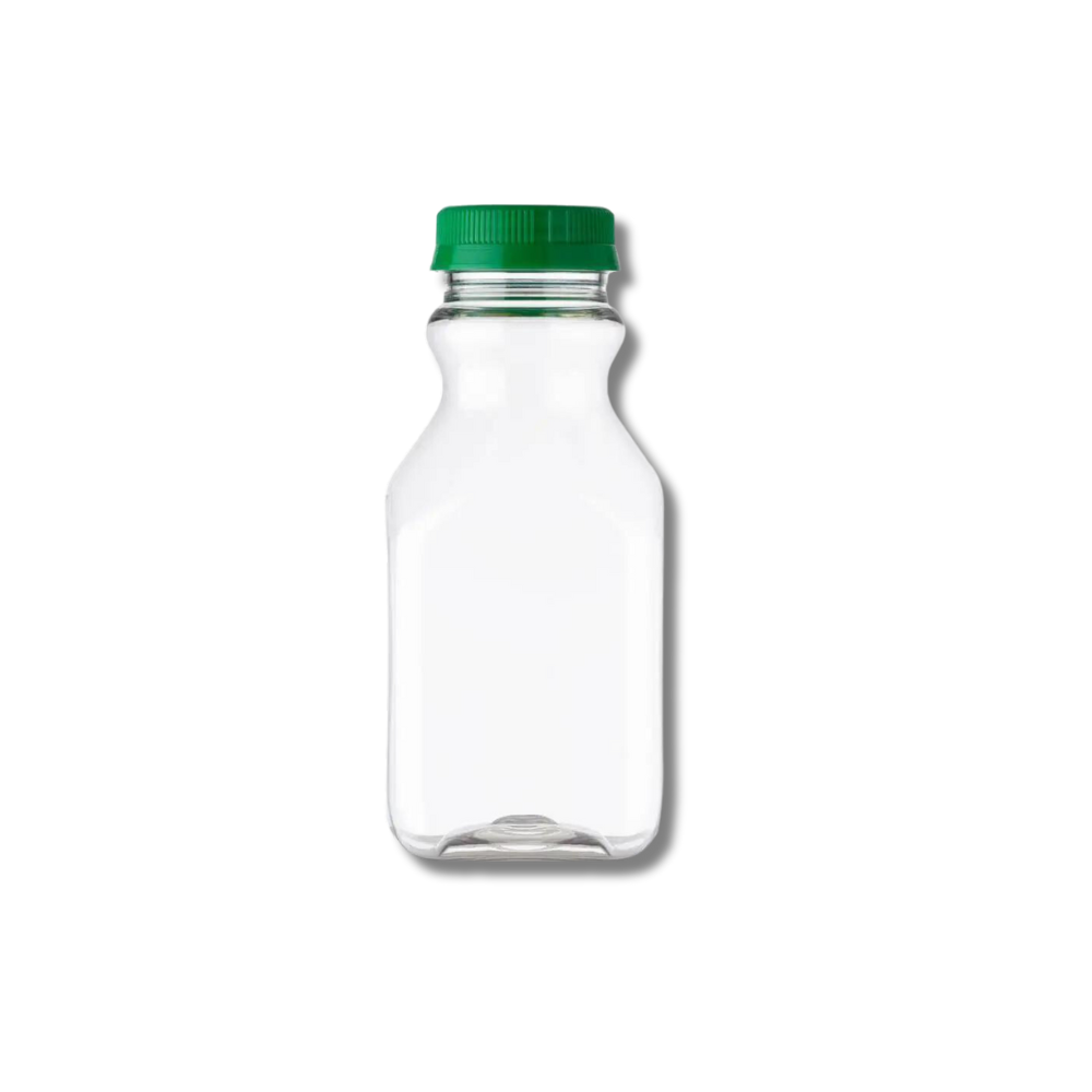 16 oz. Juice Bottle Decanter Clear Plastic