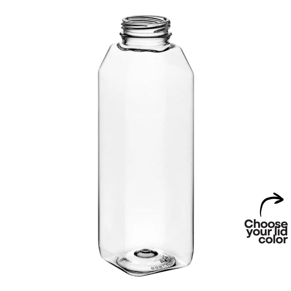 16 oz. Juice Bottle Clear Plastic 160ct