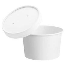 Load image into Gallery viewer, 8 oz. White Paper Food Container Combo
