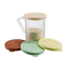 Load image into Gallery viewer, 10 oz Dredge Set with 4 Colored Snap-On Lids, ea
