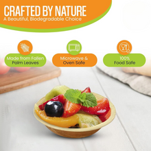 Load image into Gallery viewer, PLB4R 4&quot; Palm Leaf Bowl Round 25PK
