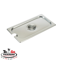 Load image into Gallery viewer, Lids for Third (1/3) Size Steamtable Pans, Stainless Steel

