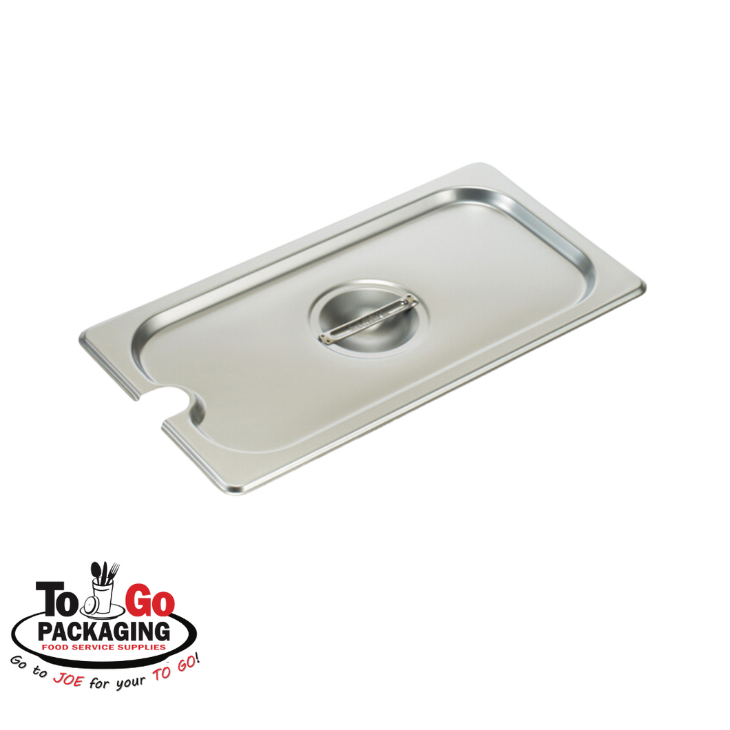 Lids for Third (1/3) Size Steamtable Pans, Stainless Steel