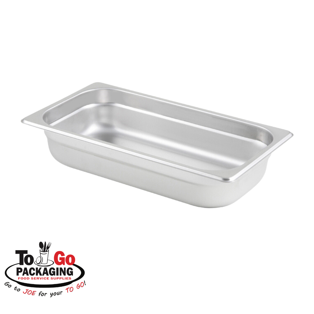 Third (1/3) Size Steamtable Pans, Stainless Steel – To Go Packaging
