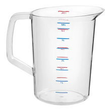 Load image into Gallery viewer, Rubbermaid® FG321800CLR Bouncer 4 Quart Clear Polycarbonate Plastic Liquid Measuring Cup
