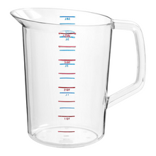 Load image into Gallery viewer, Rubbermaid® FG321800CLR Bouncer 4 Quart Clear Polycarbonate Plastic Liquid Measuring Cup
