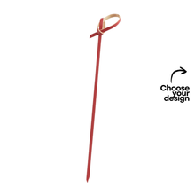 Load image into Gallery viewer, BP6K-RD 6" Red Bamboo Picks 100CT
