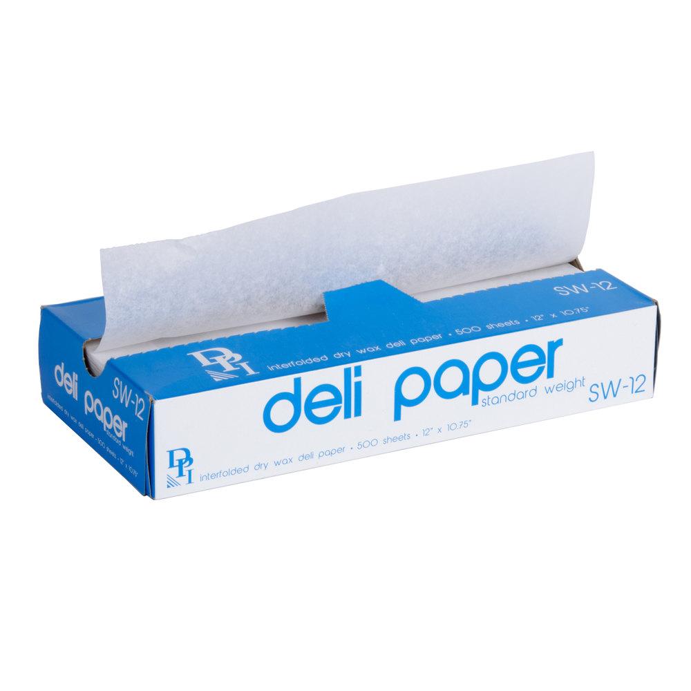 12 X 10.75 DELI SHEETS WAX PAPER 