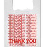 T SHIRT BAG LARGE THANK YOU BAG 11.5X6.5X2