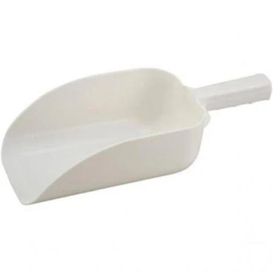 64 OZ PLASTIC SCOOP  WHITE 12/CS