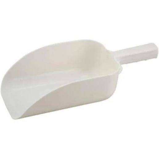 64 OZ PLASTIC SCOOP  WHITE 12/CS