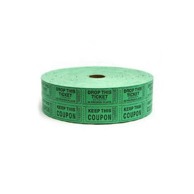 GREEN RAFFLE TICKETS  2000 CT