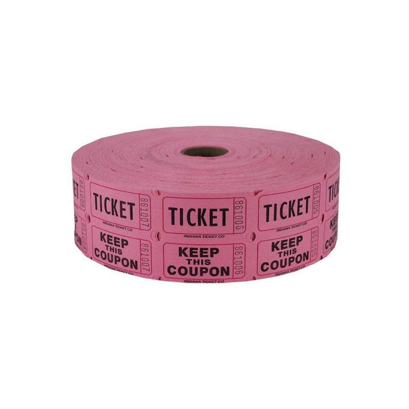 PINK RAFFLE TICKETS  2000 CT