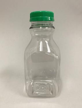 16 oz. Juice Bottle Decanter Clear Plastic