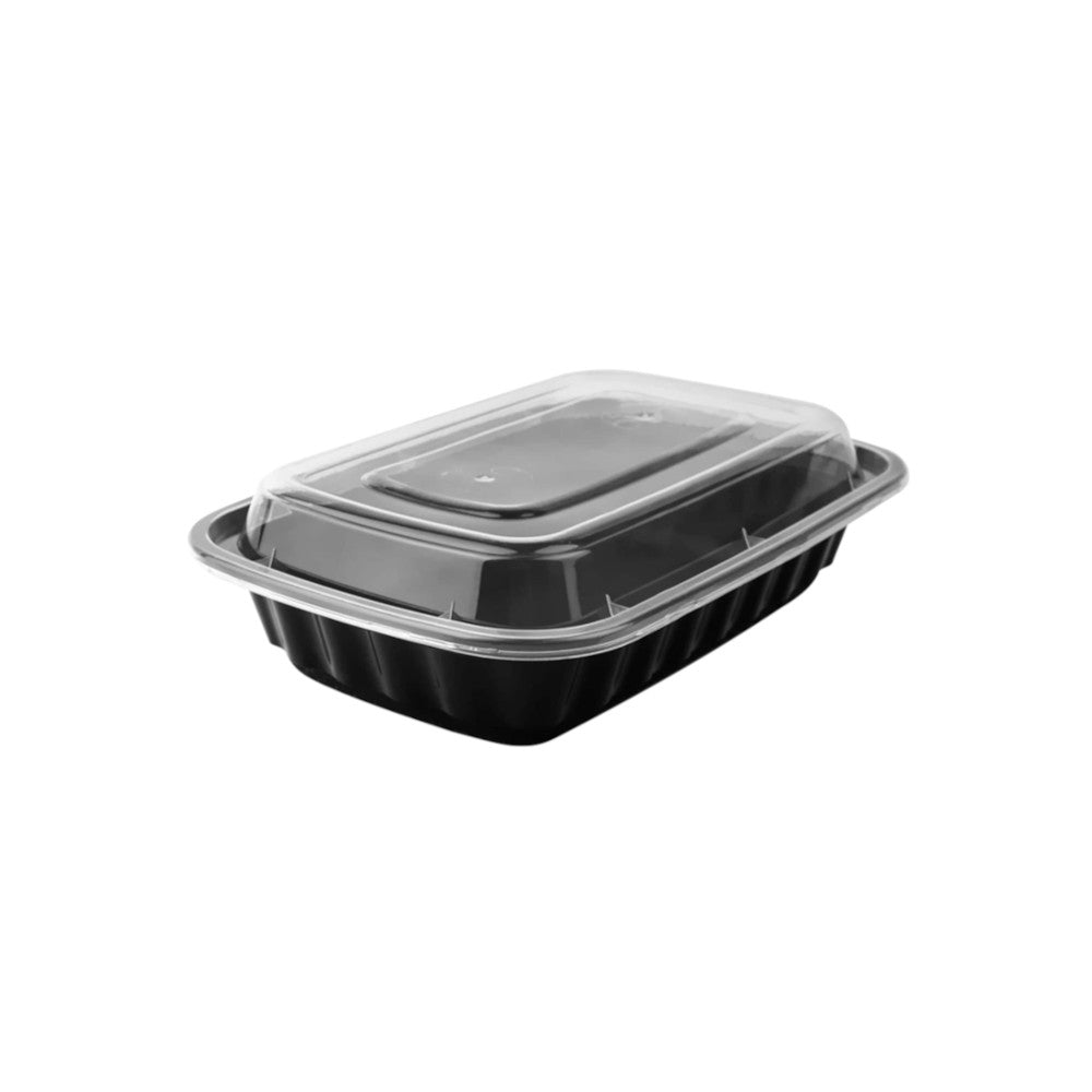 16 oz. Rectangle Microwaveable Container With Lid