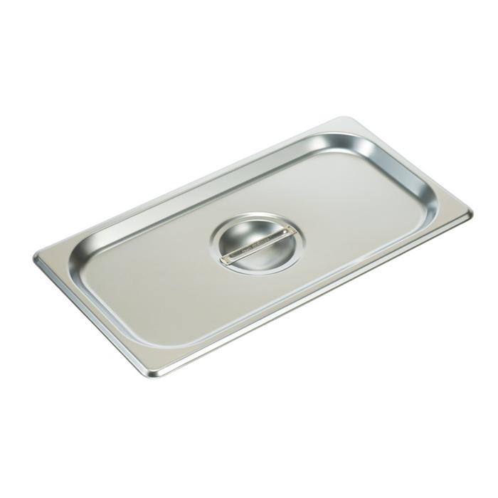 SOLID  S.S   LID FOR 1/3 SIZE PAN