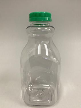 32 oz. Juice Bottle Decanter Clear Plastic