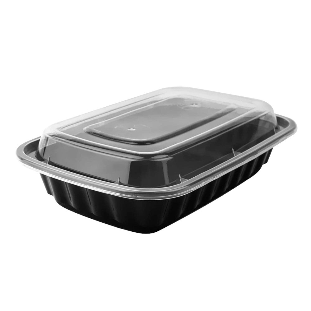 32 oz. Rectangle Microwaveable Container With Lid