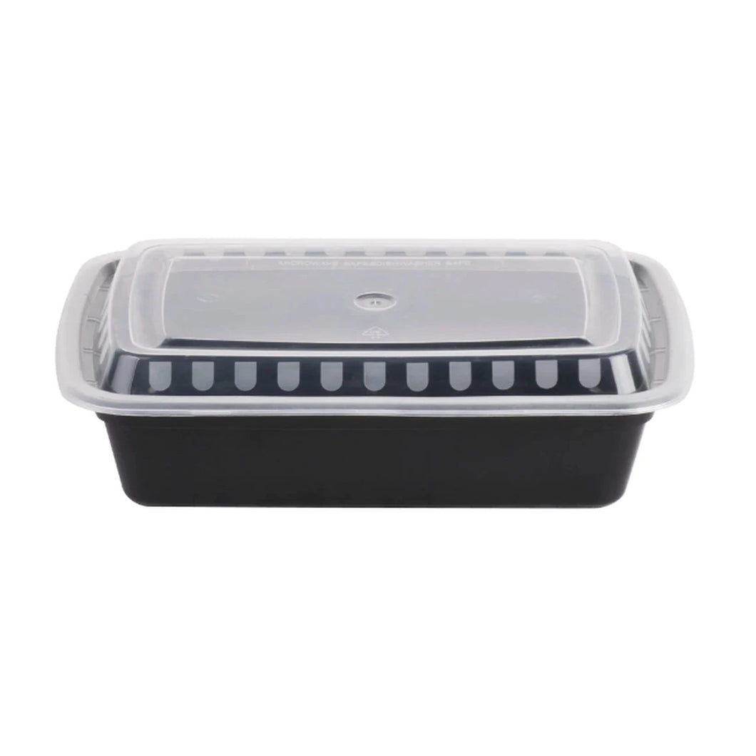 38 oz. Rectangle Microwaveable Container With Lid