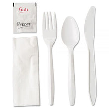 Load image into Gallery viewer, 6 Piece Cutlery Kit Medium Weight White
