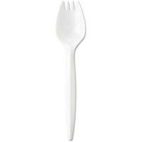 SPORK WHITE MEDIUM WEIGHT 1000/CS