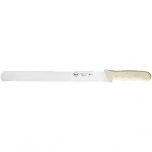 12 WAVY EDGE SLICER   WHITE PP HANDLE E