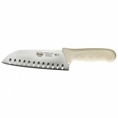 7 SANTOKU KNIFE  WHITE PP HANDLE 1EA