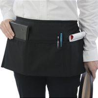 WAIST APRON BLACK 3 POCKET