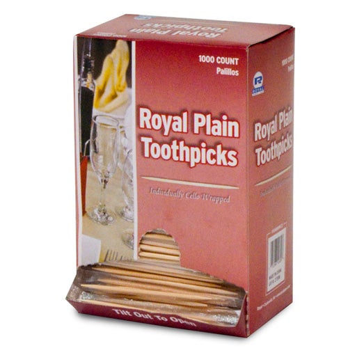 Plain Toothpicks Wrapped 1000 Ct.