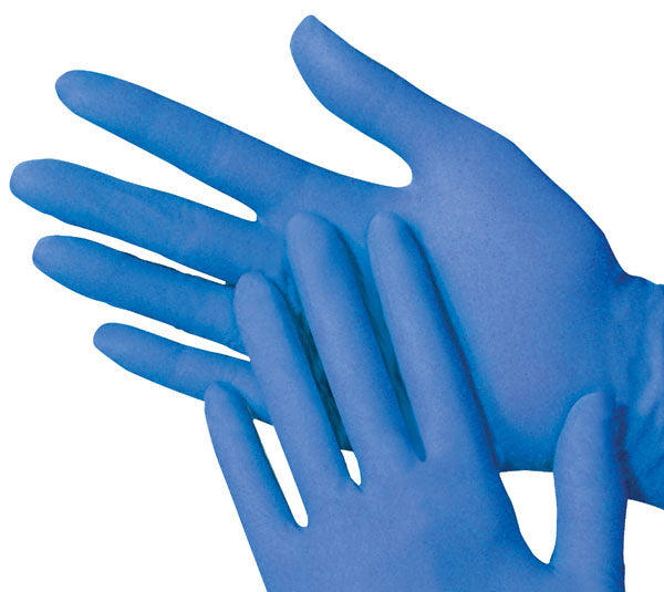 Large Blue Nitrile Gloves 100 CT.