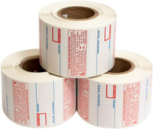 Load image into Gallery viewer, CAS Label 8040 58 x 60 mm (2.25&quot; x 2.37&quot;) 500 Labels per Roll 12 Rolls/Case | Safe Handling UPC Scale Label
