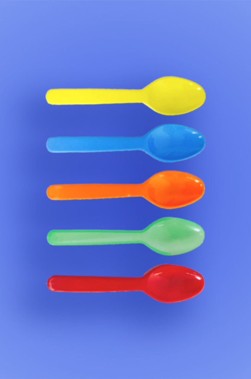 3in Multi Color Taster Spoon